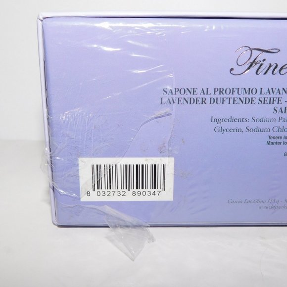 3 Cascia All'olmo fine Italian Lavender Soaps NEW - Picture 5 of 7